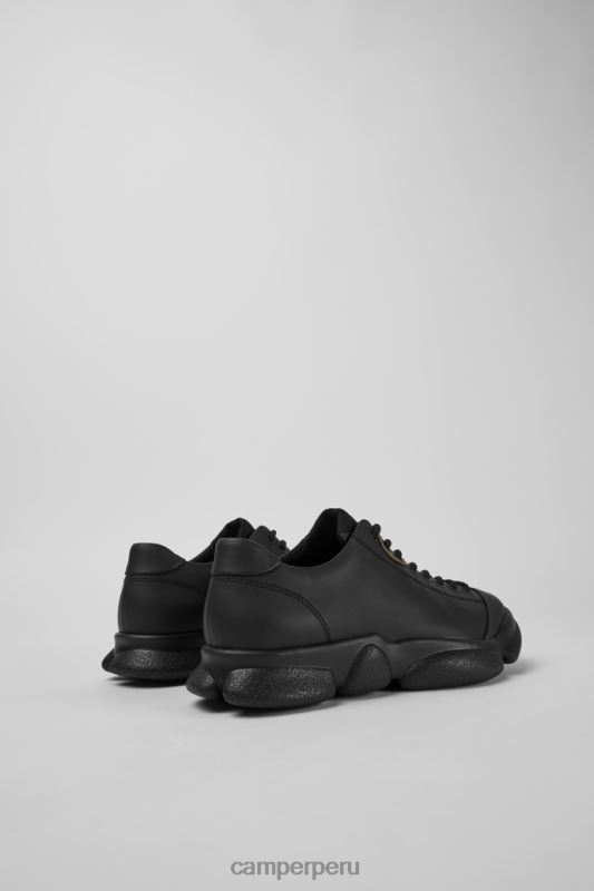 negro BX628786 Camper zapatos de cuero negro karst de diseño para mujer