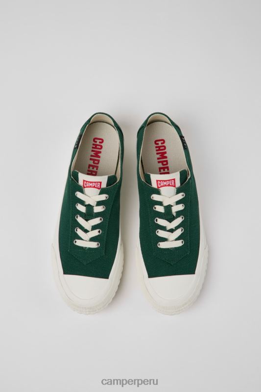 verde BX628669 Camper Zapatillas de diseño camaleon de algodón reciclado para mujer en color verde