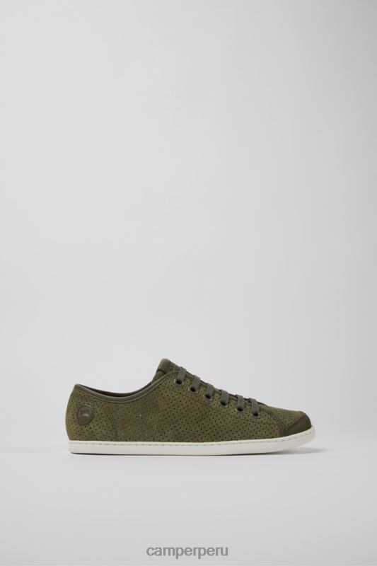 verde BX628705 Camper Zapatillas uno de nobuk y piel verde para mujer novedades