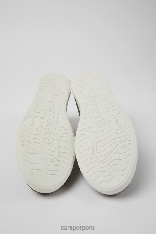 verde BX628705 Camper Zapatillas uno de nobuk y piel verde para mujer novedades