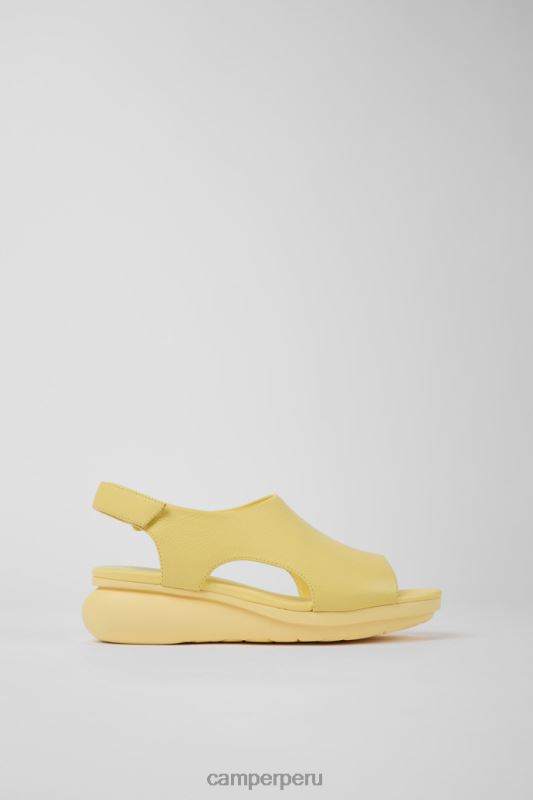 amarillo BX6281032 Camper exclusivas sandalias de piel color amarillo globo para mujer
