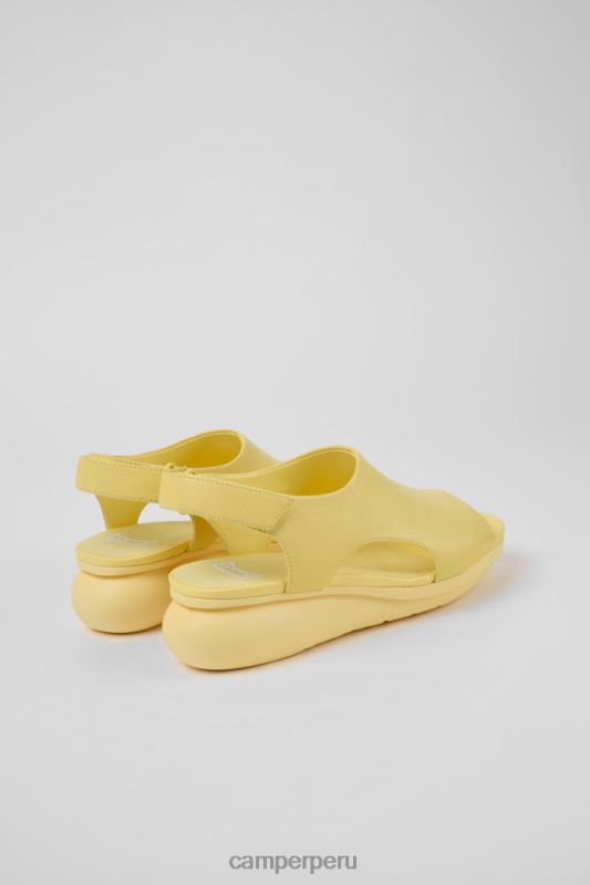 amarillo BX6281032 Camper exclusivas sandalias de piel color amarillo globo para mujer