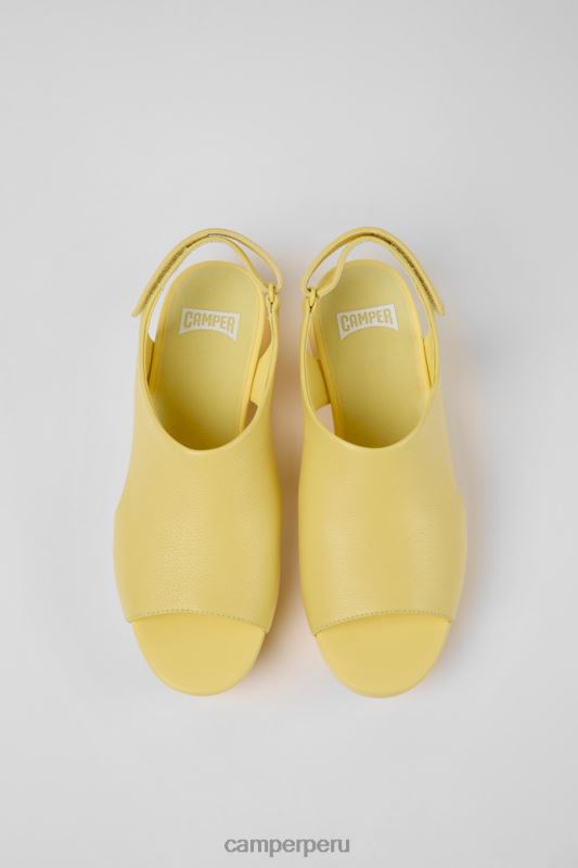 amarillo BX6281032 Camper exclusivas sandalias de piel color amarillo globo para mujer