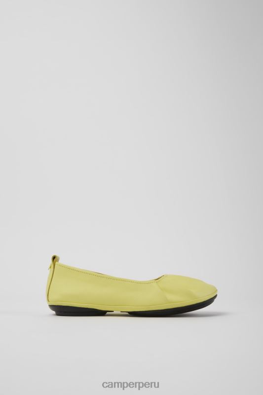 amarillo BX6281102 Camper Right bailarinas de piel amarilla para mujer novedades