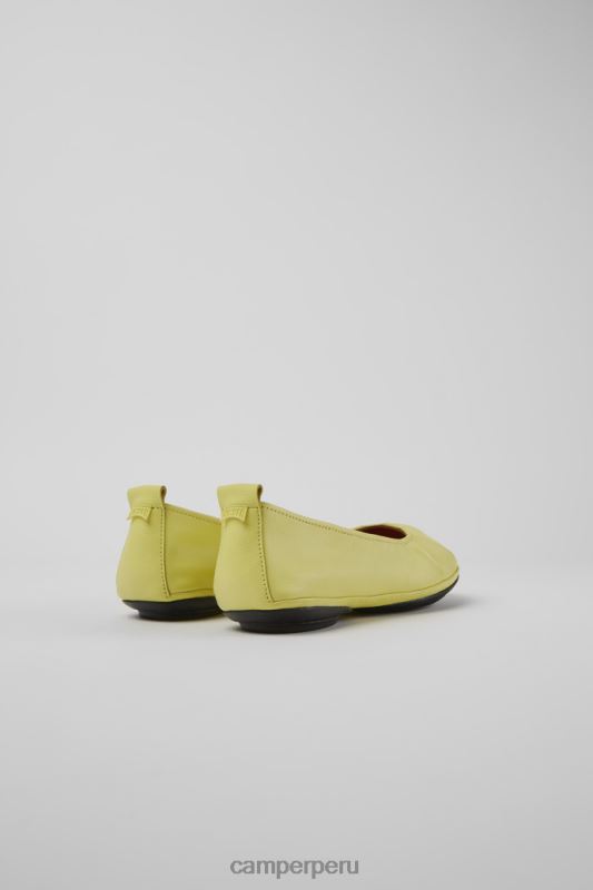 amarillo BX6281102 Camper Right bailarinas de piel amarilla para mujer novedades