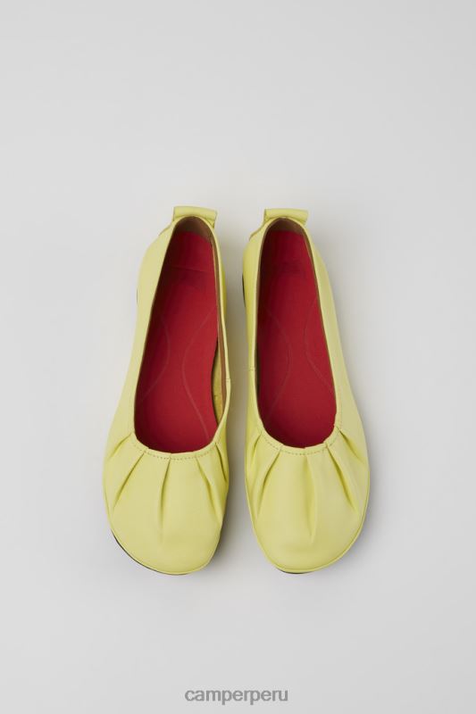 amarillo BX6281102 Camper Right bailarinas de piel amarilla para mujer novedades