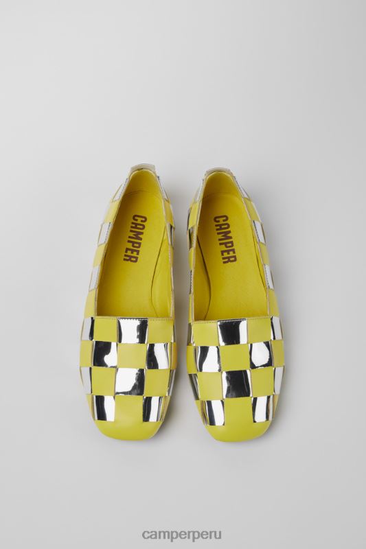 amarillo BX6281128 Camper Zapatos casi myra amarillos y plateados para mujer novedades