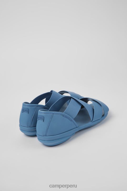 azul BX6281009 Camper Right sandalias de piel azul para mujer novedades