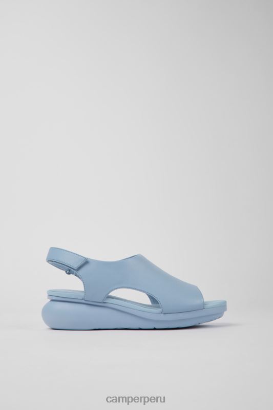 azul BX6281033 Camper Sandalias de piel con diseño globo color azul claro para mujer.
