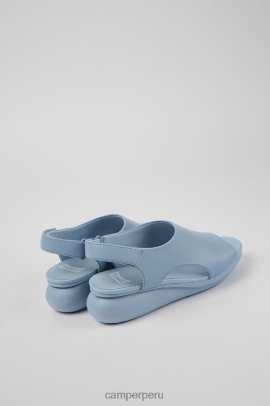 azul BX6281033 Camper Sandalias de piel con diseño globo color azul claro para mujer.