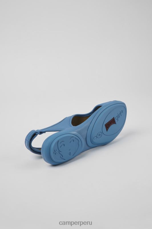 azul BX6281057 Camper right sandalias de piel azul para mujer exclusivas