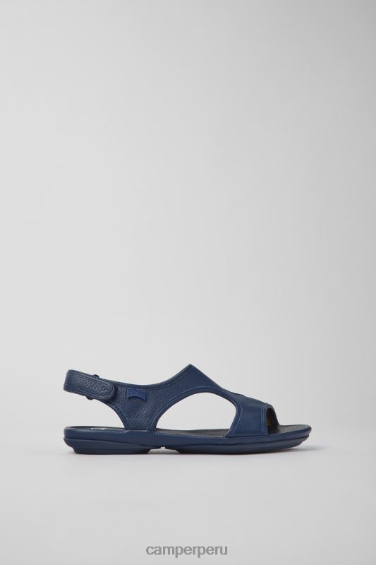 azul BX6281058 Camper right sandalias de piel azul oscuro para mujer novedades
