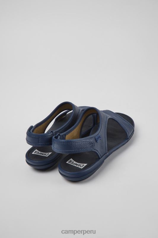 azul BX6281058 Camper right sandalias de piel azul oscuro para mujer novedades