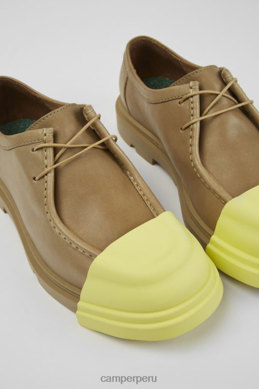 beige BX6281077 Camper Zapatos junction piel beige para mujer novedades