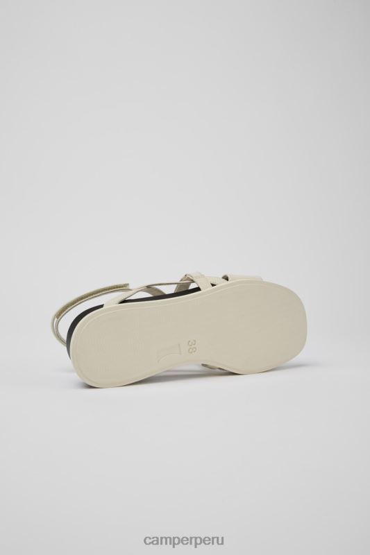beige BX628115 Camper Sandalia tiras mujer diseño atonik beige