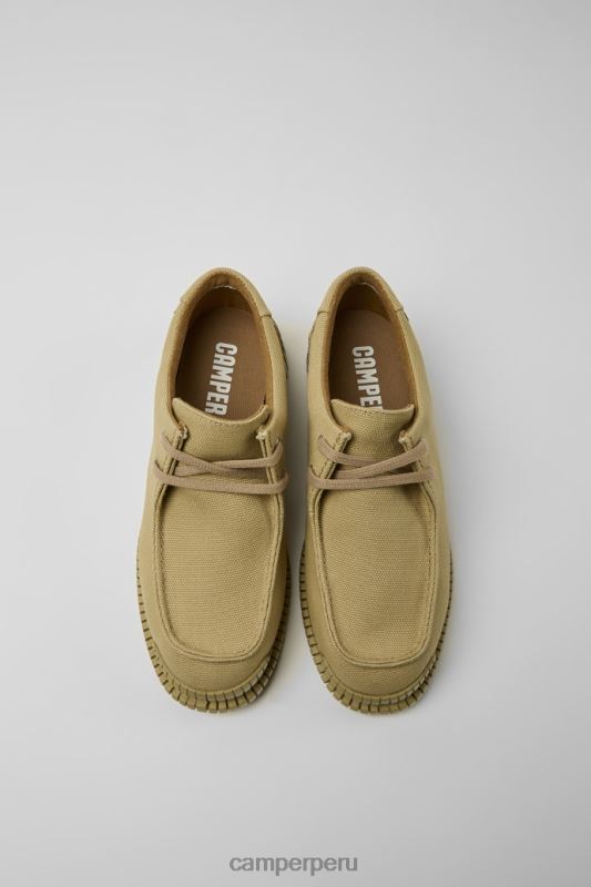 beige BX62894 Camper Pix zapatos beige de algodón reciclado para mujer exclusivos