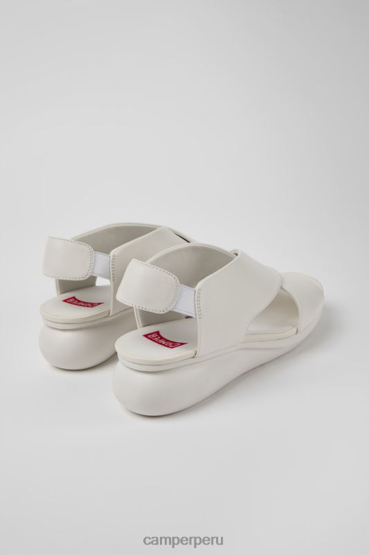 blanco BX6281013 Camper sandalias globo de piel blanco para mujer novedades
