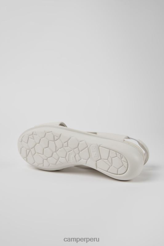 blanco BX6281013 Camper sandalias globo de piel blanco para mujer novedades