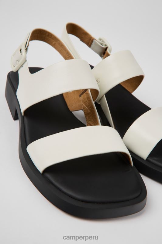 blanco BX6281027 Camper sandalias dana de piel blanco para mujer novedades