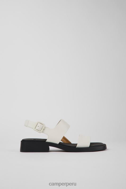 blanco BX6281027 Camper sandalias dana de piel blanco para mujer novedades