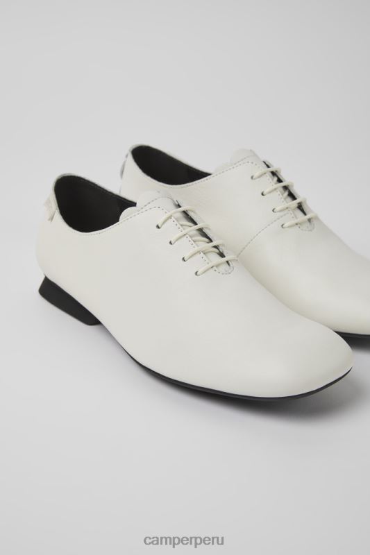 blanco BX628976 Camper Zapatos casi myra de piel blanca para mujer exclusivos.