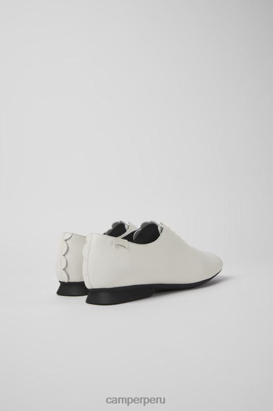 blanco BX628976 Camper Zapatos casi myra de piel blanca para mujer exclusivos.