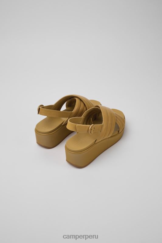 marrón BX62889 Camper Sandalias misia de diseño color marrón para mujer.