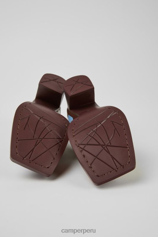 multicolor BX6281108 Camper Exclusivos tacones twins de piel multicolor para mujer.