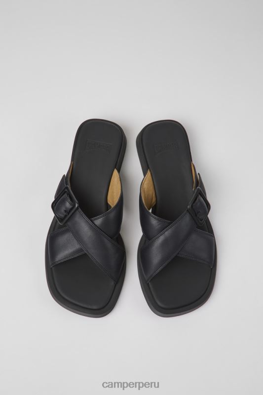 negro BX6281008 Camper sandalias dana de piel negro exclusivas para mujer
