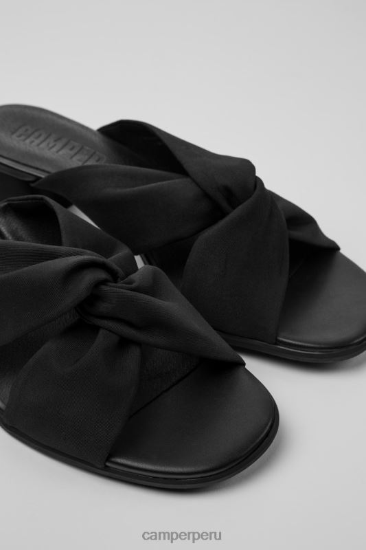 negro BX6281038 Camper sandalias katie negras con mascotas recicladas para mujer novedades