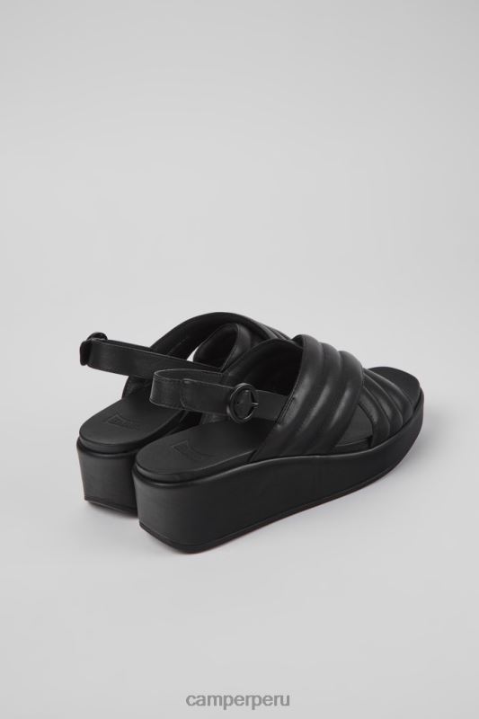 negro BX6281043 Camper exclusivas sandalias misia de piel color negro para mujer