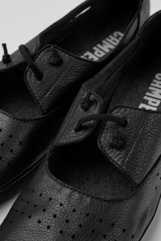 negro BX6281051 Camper zapatos de cuero negros correctos para mujer recién llegados