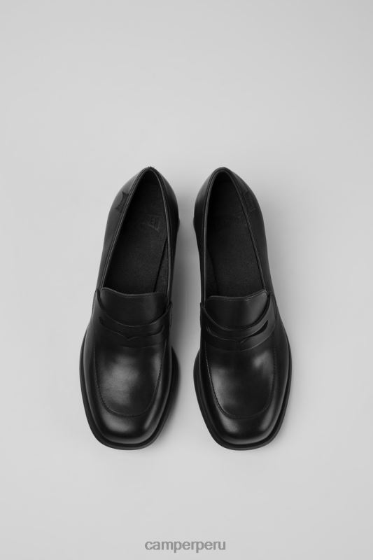 negro BX6281075 Camper diseño kiara tacones de cuero negro