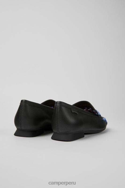 negro BX6281089 Camper Mocasines casi myra de piel negro y azul mujer novedades