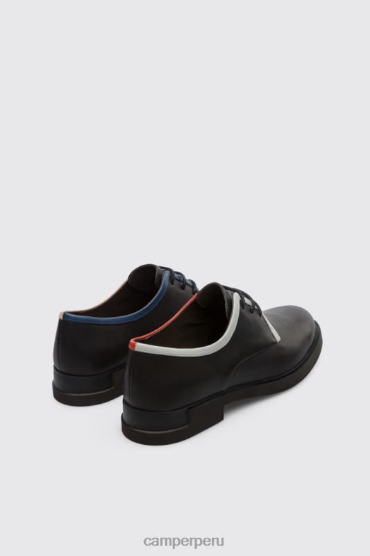 negro BX6281137 Camper Zapato con cordones de mujer twins negro exclusivo twins