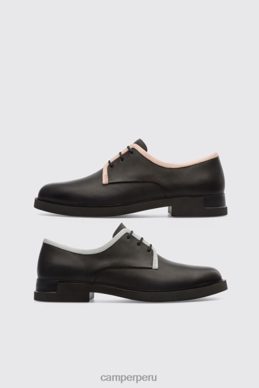 negro BX6281137 Camper Zapato con cordones de mujer twins negro exclusivo twins