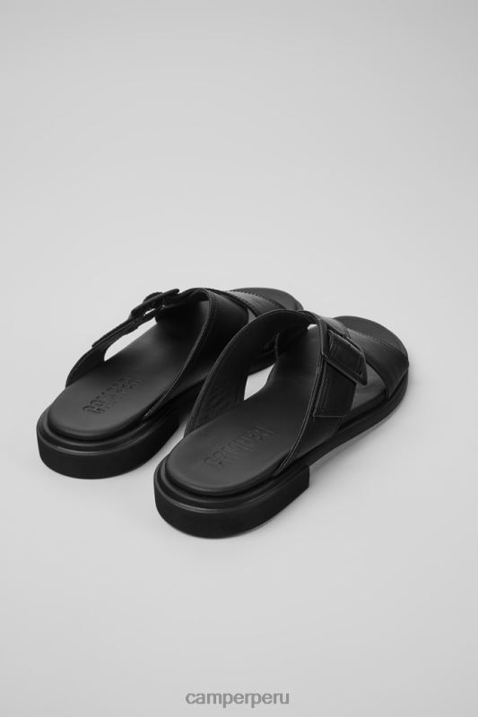 negro BX62855 Camper Sandalias edy de piel color negro exclusivas para mujer.