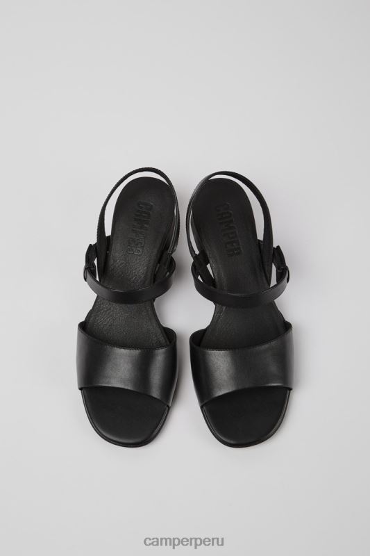 negro BX62870 Camper Sandalia de tiras negra de mujer design katie