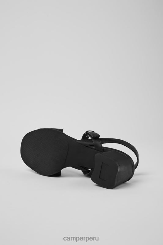 negro BX62870 Camper Sandalia de tiras negra de mujer design katie