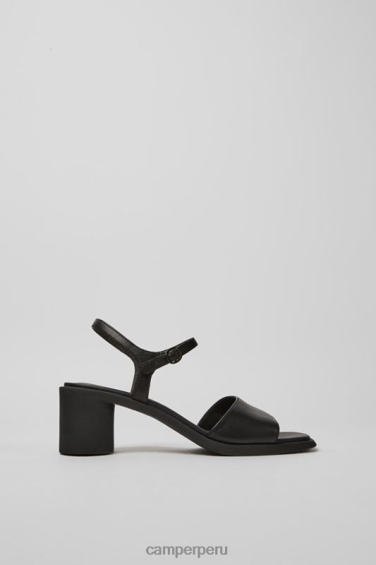 negro BX62883 Camper Sandalias meda de piel de diseño en color negro para mujer.