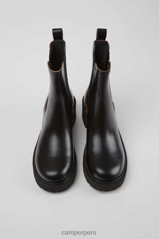 negro BX62891 Camper Botas de piel negras milah exclusivas para mujer.