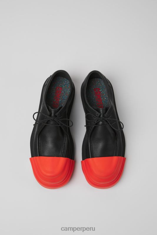 negro BX628938 Camper zapatos junction de piel negro para mujer novedades