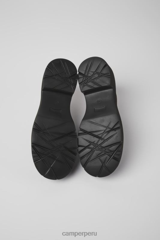 negro BX628947 Camper Zapatos exclusivos milah de piel negra para mujer.