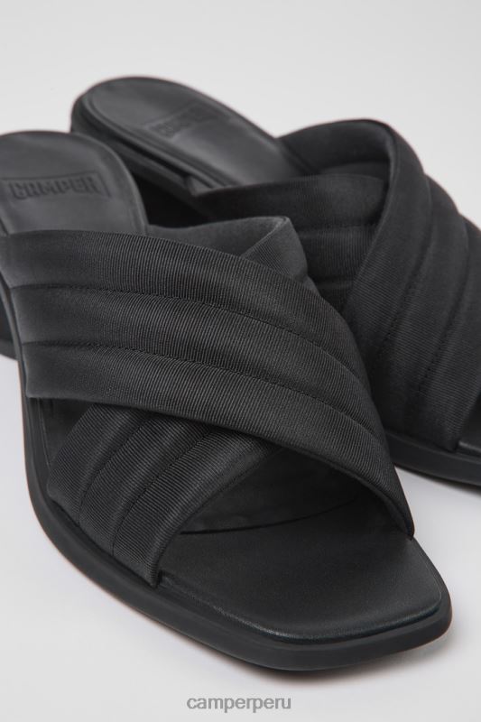 negro BX628958 Camper Sandalias de diseño kiara textil negro para mujer.