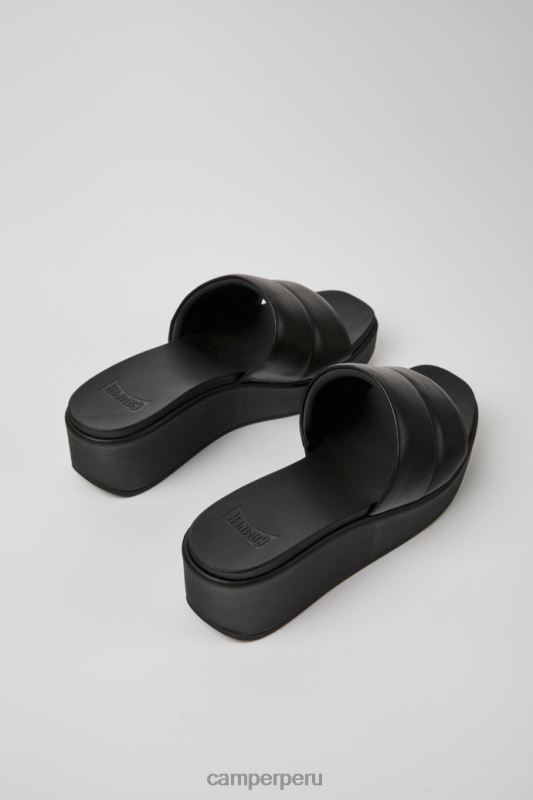 negro BX628962 Camper sandalias misia de piel negro para mujer novedades