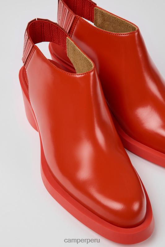 rojo BX6281072 Camper Diseño bonnie tacones de cuero rojo para mujer.