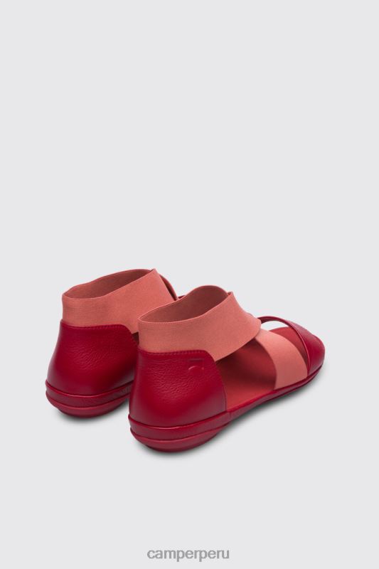 rojo BX628108 Camper Sandalia derecha roja para mujer recién llegadas.
