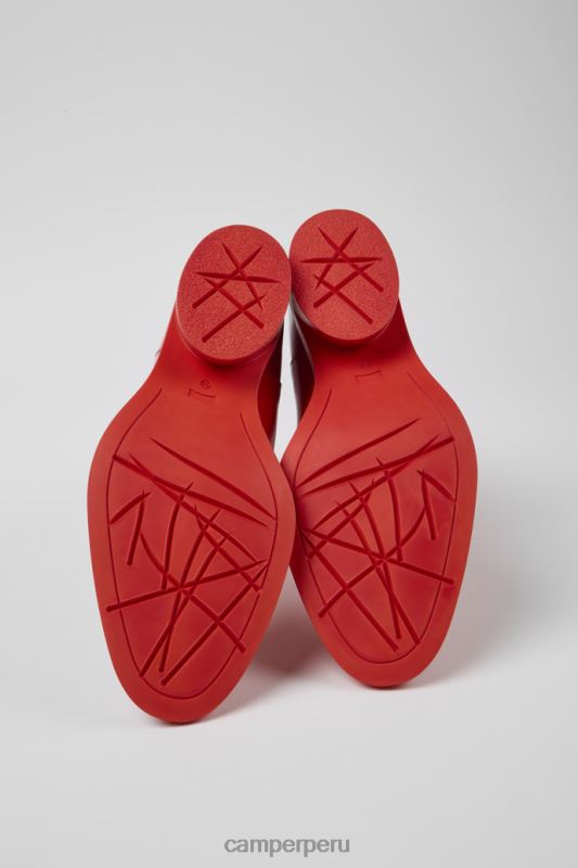 rojo BX62833 Camper botas bonnie de piel color rojo de diseño para mujer