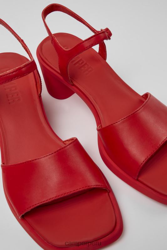 rojo BX62884 Camper sandalias meda de piel rojo para mujer novedades