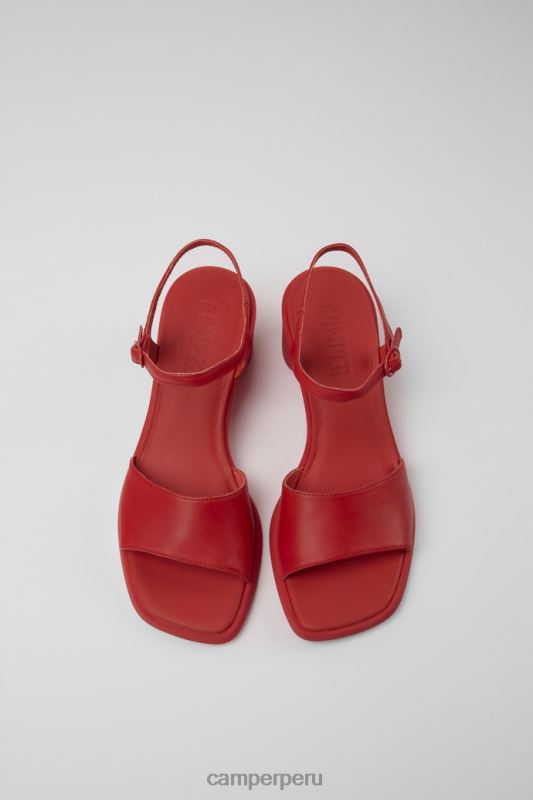 rojo BX62884 Camper sandalias meda de piel rojo para mujer novedades